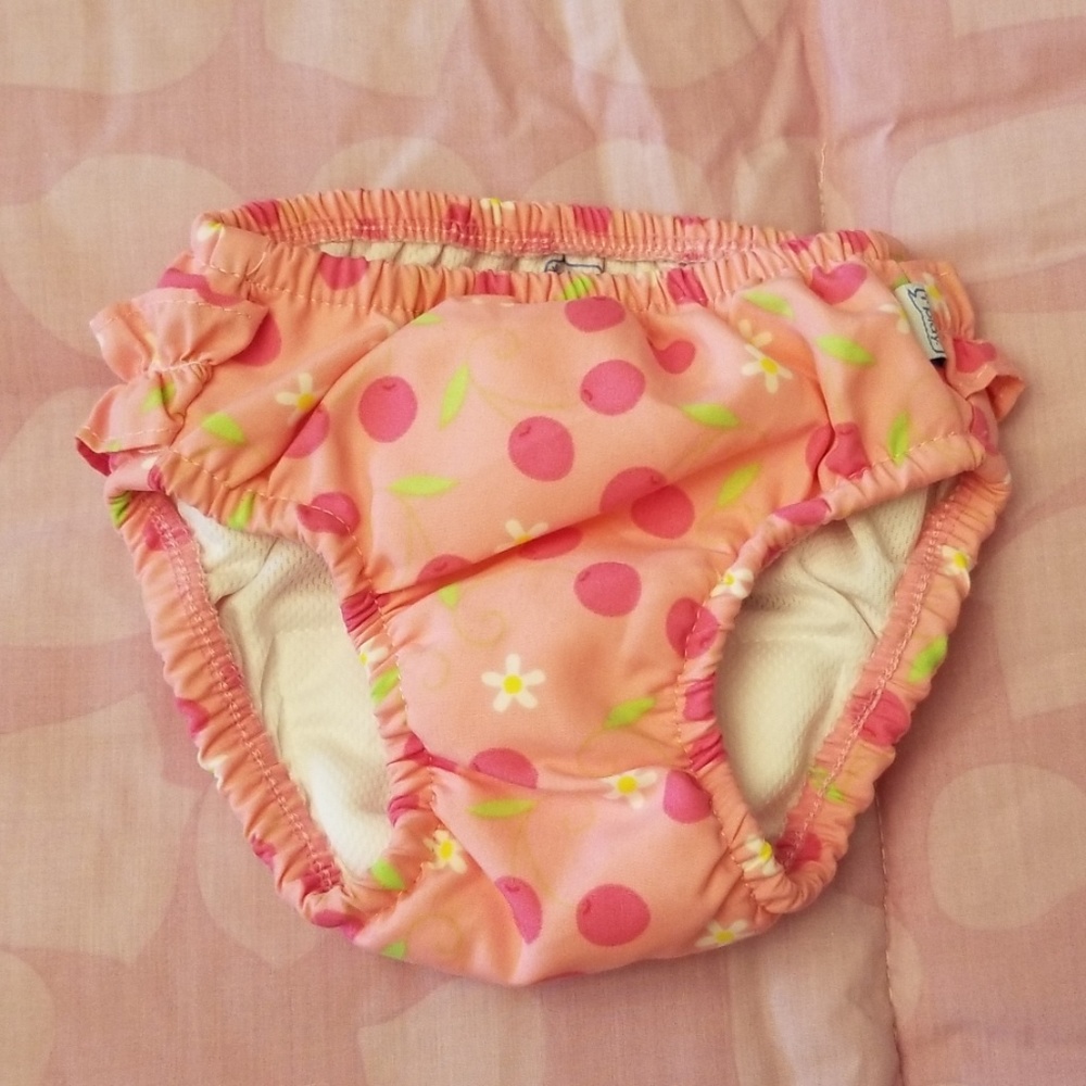 i play Pink Cherry Pattern Reusable Swim Diaper